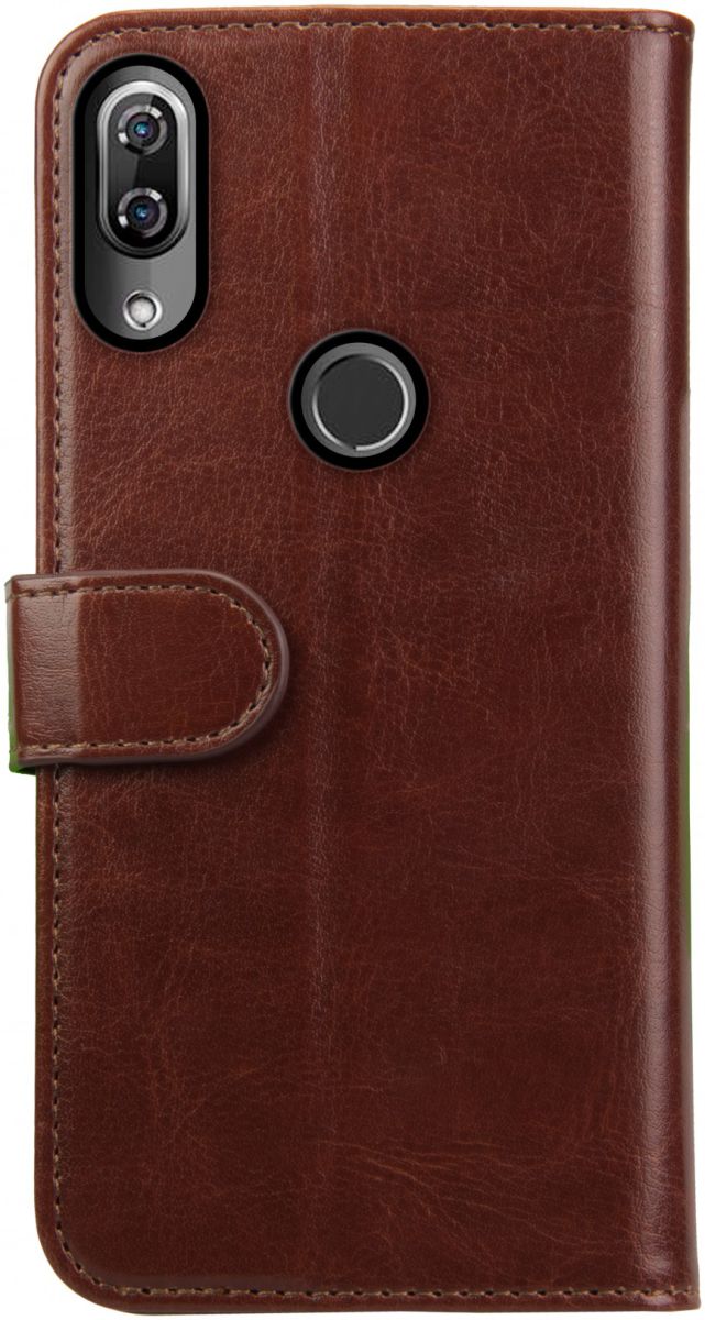 Rosso Element Wiko View 2 Pro Hoesje Book Cover Bruin afbeelding 4