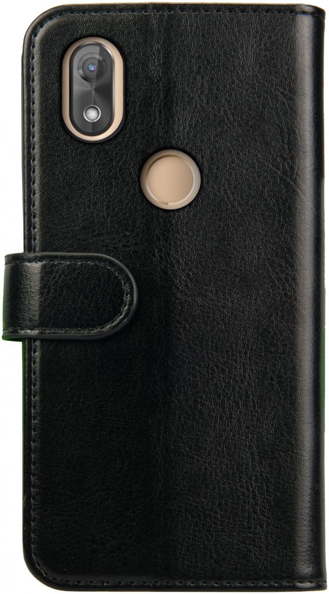 Rosso Element Wiko View 2 Hoesje Book Cover Zwart afbeelding 4