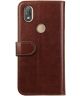Rosso Element Wiko View 2 Hoesje Book Cover Bruin