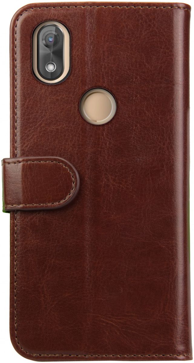 Rosso Element Wiko View 2 Hoesje Book Cover Bruin afbeelding 5