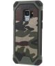 Samsung Galaxy S9 Hybride Camouflage Hoesje Groen