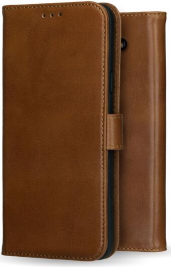 Rosso Deluxe Samsung Galaxy A6 Hoesje Echt Leer Book Case Bruin afbeelding 8