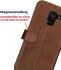 Rosso Deluxe Samsung Galaxy A6 Hoesje Echt Leer Book Case Bruin afbeelding 11