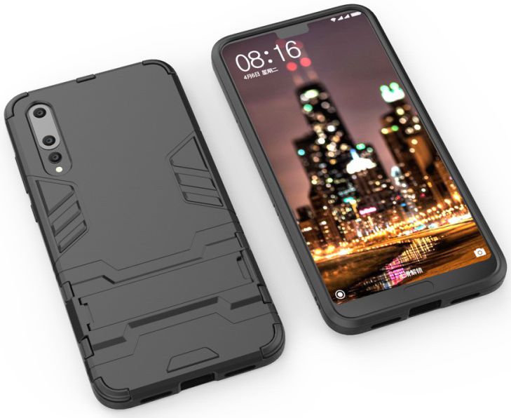 Huawei P20 Pro Hybride Hoesje Zwart afbeelding 6