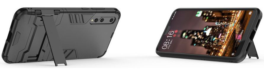Huawei P20 Pro Hybride Hoesje Zwart afbeelding 7