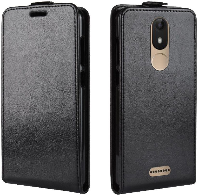 Wiko View Lite Verticaal Flip Hoesje Zwart afbeelding 3