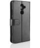 Nokia 7 Plus Lederen Portemonnee Stand Hoesje Zwart