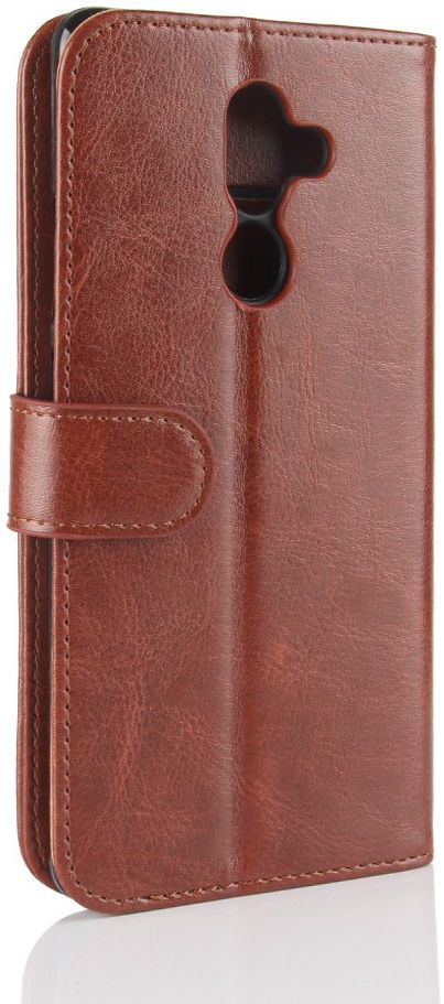 Nokia 7 Plus Lederen Portemonnee Stand Hoesje Bruin afbeelding 8
