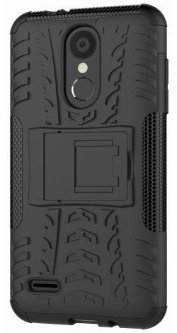 LG K9 Hybride Kickstand Hoesje Zwart afbeelding 1