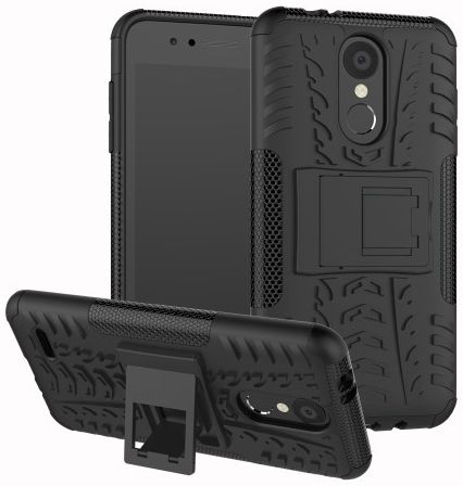 LG K9 Hybride Kickstand Hoesje Zwart afbeelding 10
