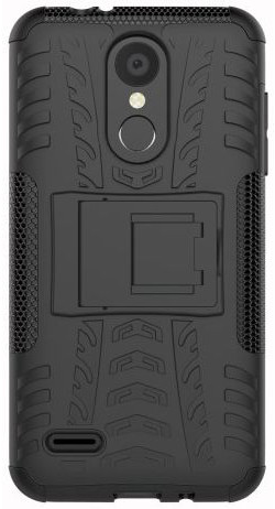 LG K9 Hybride Kickstand Hoesje Zwart afbeelding 4