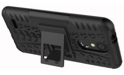 LG K9 Hybride Kickstand Hoesje Zwart afbeelding 5