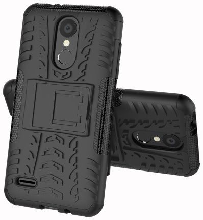 LG K9 Hybride Kickstand Hoesje Zwart afbeelding 7