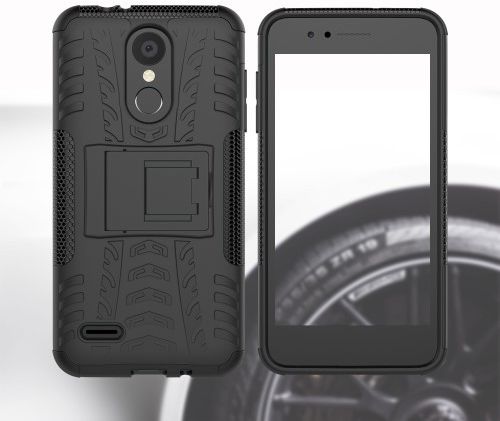 LG K9 Hybride Kickstand Hoesje Zwart afbeelding 8