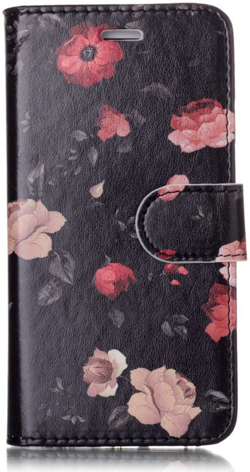 Apple iPhone 7 / 8 2-in-1 Portemonnee Hoesje met Print Bloemen afbeelding 1