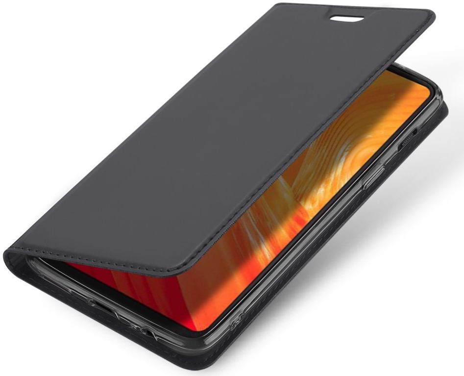Dux Ducis OnePlus 6 Premium Bookcase Hoesje Grijs afbeelding 1
