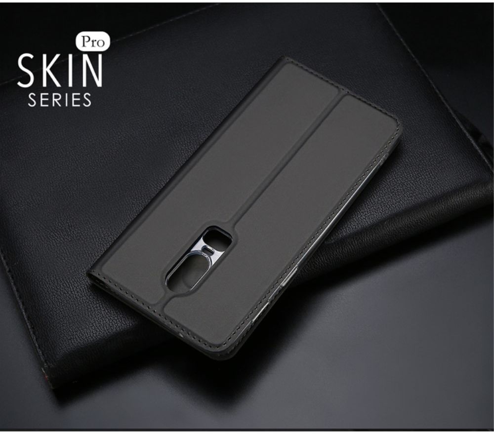 Dux Ducis OnePlus 6 Premium Bookcase Hoesje Grijs afbeelding 7