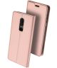Dux Ducis OnePlus 6 Premium Bookcase Hoesje Roze Goud