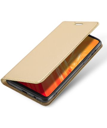 Dux Ducis OnePlus 6 Premium Bookcase Hoesje Goud Hoesjes