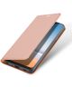 Dux Ducis LG G7 Bookcase Hoesje Roze Goud