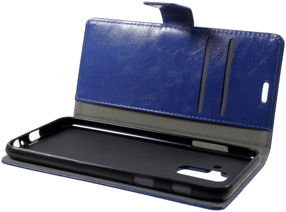 Samsung Galaxy A6 Hoesje met Kaarthouder Blauw afbeelding 2