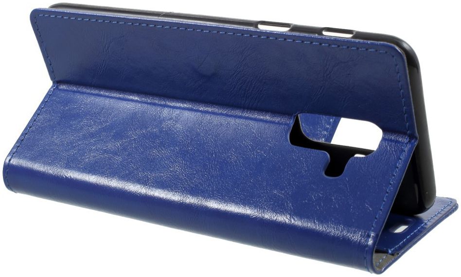 Samsung Galaxy A6 Hoesje met Kaarthouder Blauw afbeelding 5