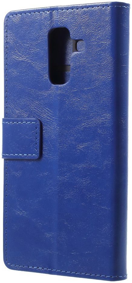 Samsung Galaxy A6 Hoesje met Kaarthouder Blauw afbeelding 6