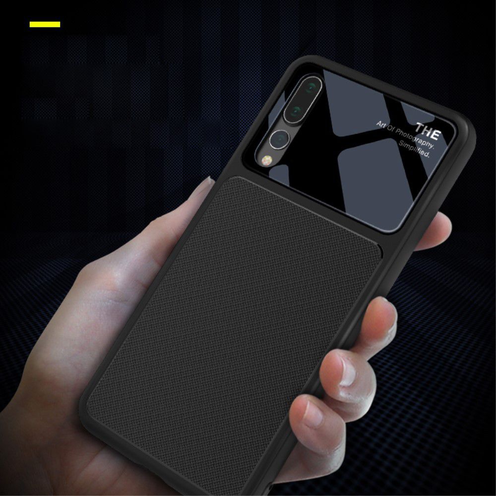 Huawei P20 Pro Tempered Glass TPU Hoesje Zwart afbeelding 3