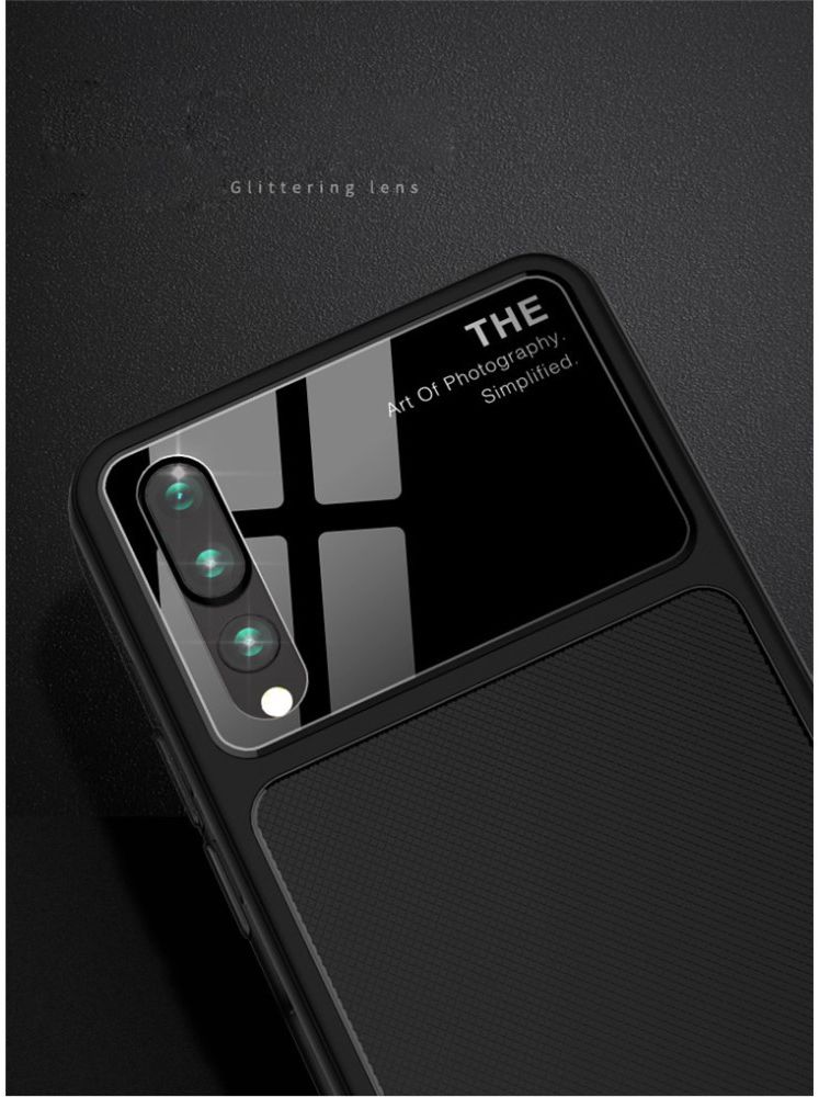 Huawei P20 Pro Tempered Glass TPU Hoesje Zwart afbeelding 7