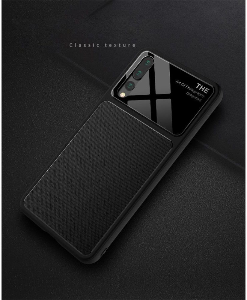 Huawei P20 Pro Tempered Glass TPU Hoesje Zwart afbeelding 8