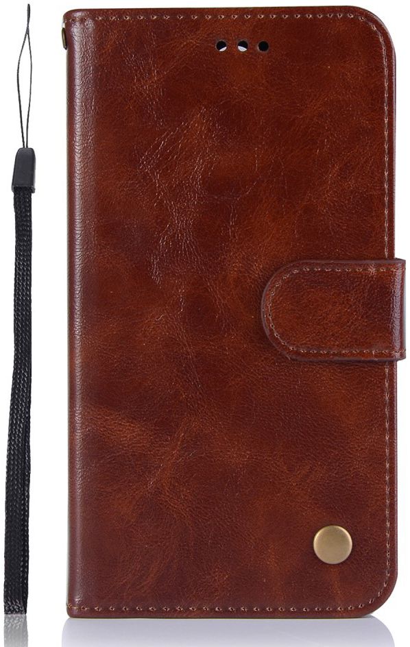 Nokia 6.1 / Nokia 6 (2018) Retro Portemonnee Hoesje Bruin afbeelding 1
