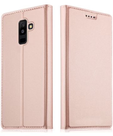 Samsung Galaxy A6 Premium Hoesje met Kaarthouder Roze Goud Hoesjes