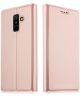 Samsung Galaxy A6 Premium Hoesje met Kaarthouder Roze Goud