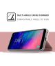 Samsung Galaxy A6 Premium Hoesje met Kaarthouder Roze Goud