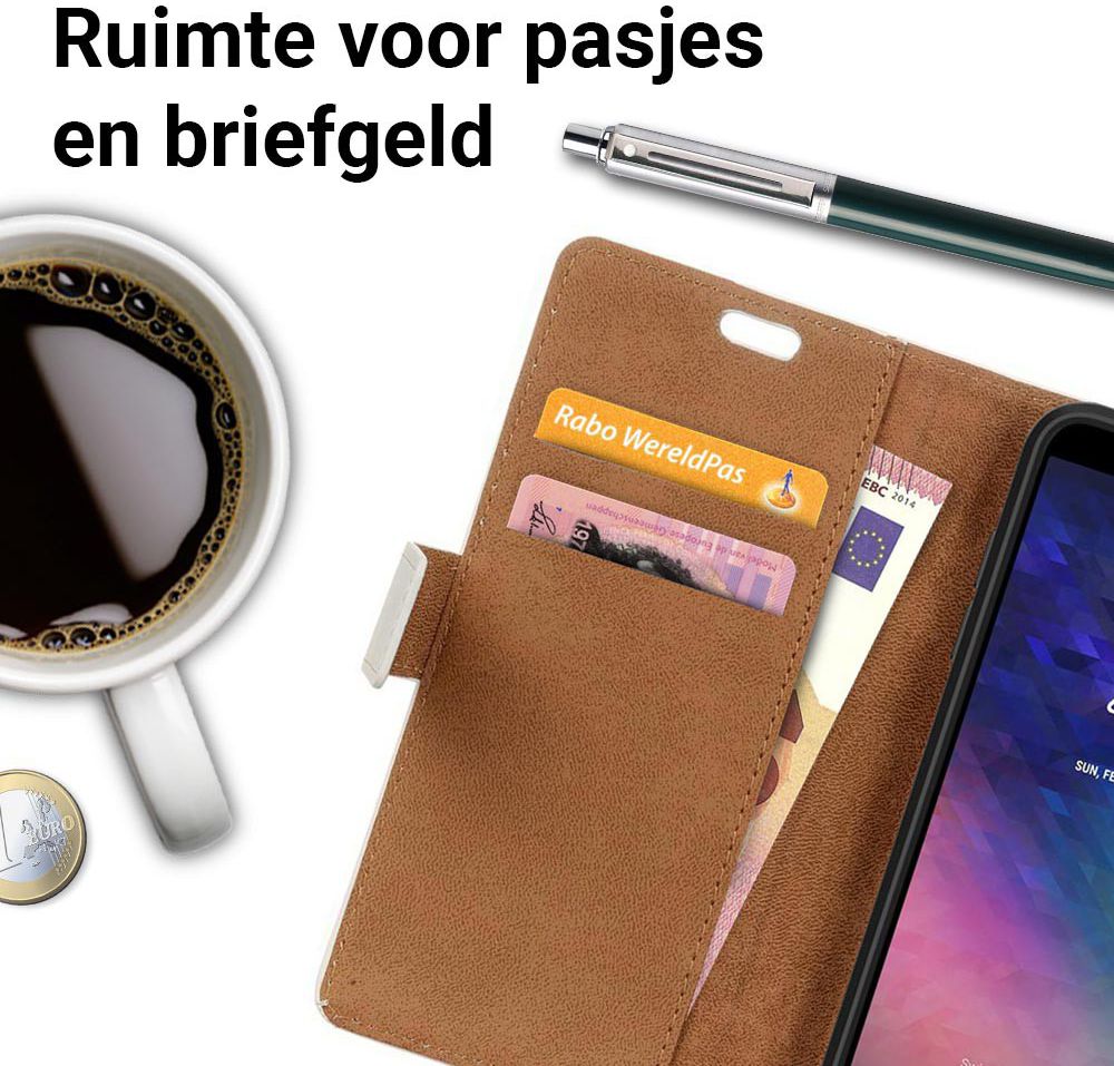 Samsung Galaxy A6 Portemonnee Hoesje met Love Mail Print afbeelding 3