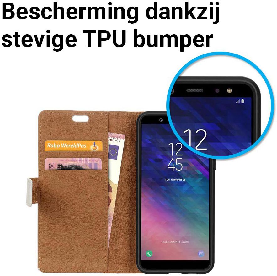 Samsung Galaxy A6 Portemonnee Hoesje met Love Mail Print afbeelding 5