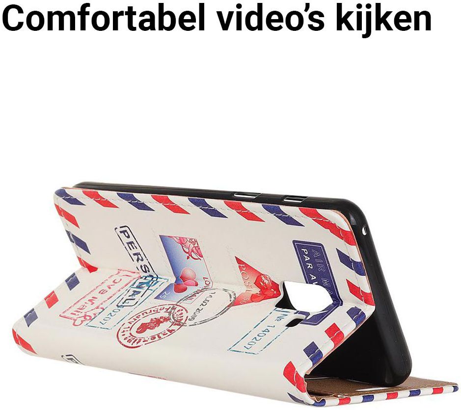 Samsung Galaxy A6 Portemonnee Hoesje met Love Mail Print afbeelding 6