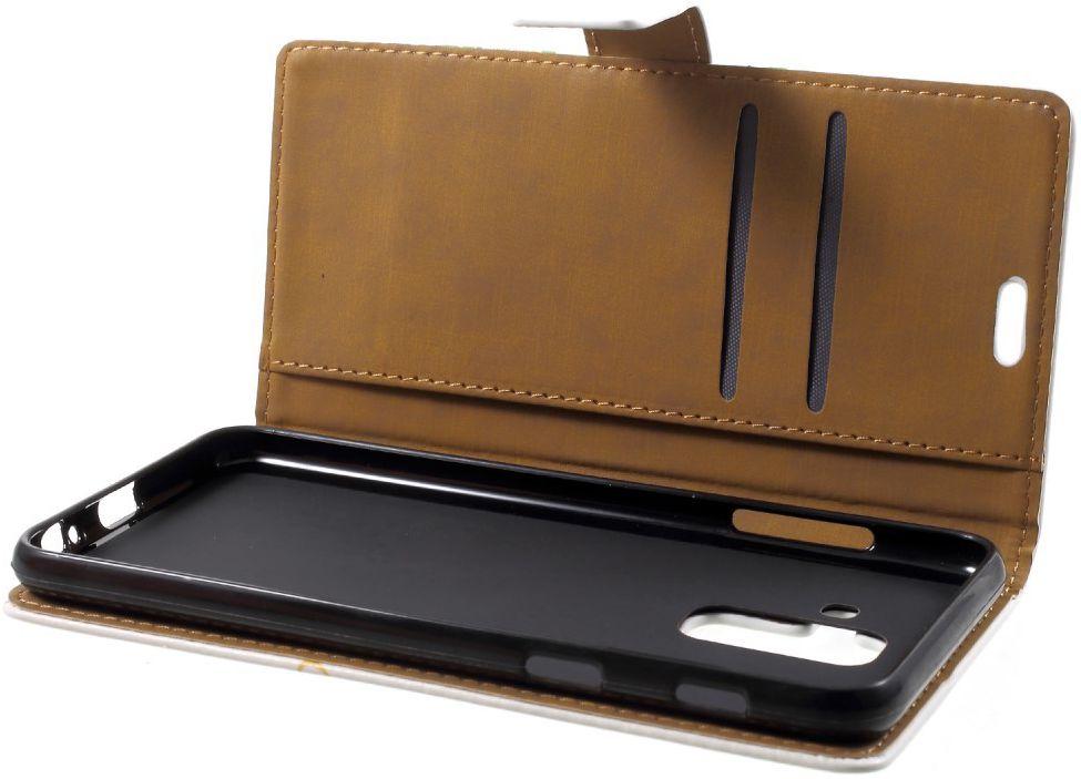 Samsung Galaxy A6 Plus Lederen Portemonnee Hoesje met Tree Print afbeelding 5