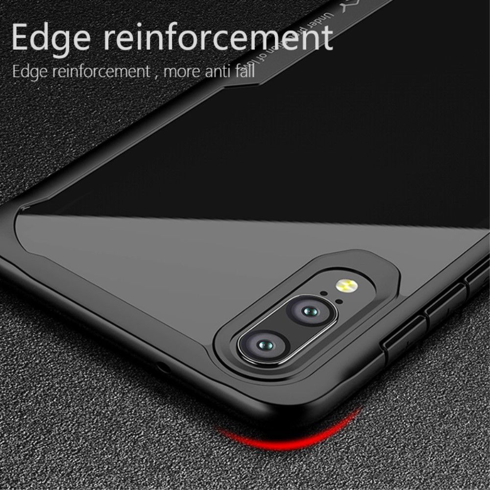 Ipaky Hybrid Back Cover Case Huawei P20 Lite Zwart afbeelding 7