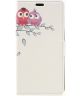 Samsung Galaxy J6 2018 Lederen Portemonnee Hoesje met Cute Owls Print