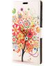 Samsung Galaxy J6 (2018) Lederen Portemonnee Hoesje Tree Print