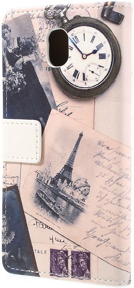 Samsung Galaxy J6 (2018) Lederen Portemonnee Hoesje Eiffeltoren Print afbeelding 10