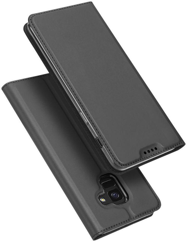 Dux Ducis Premium Book Case Samsung Galaxy A6 Hoesje Grijs afbeelding 6
