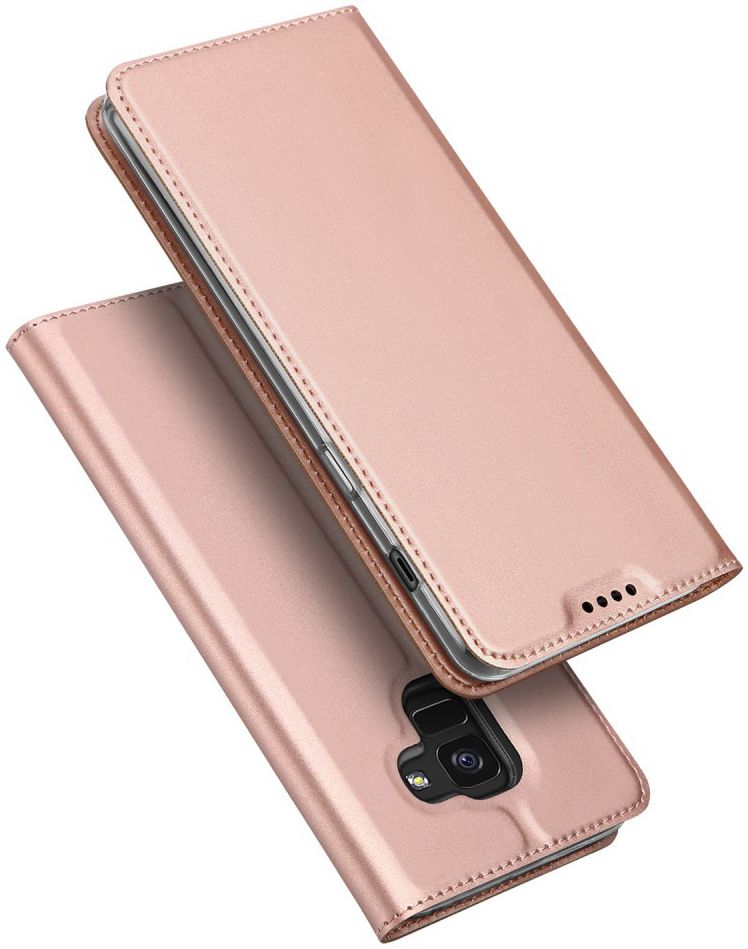 Dux Ducis Premium Book Case Samsung Galaxy A6 Hoesje Roze Goud afbeelding 6