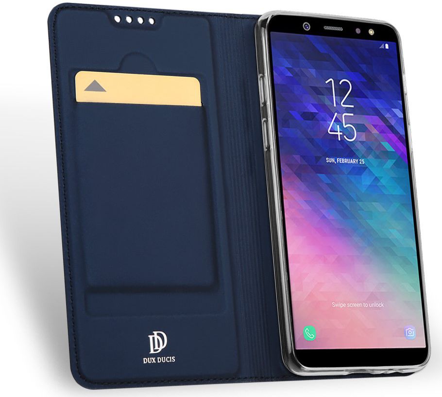 Dux Ducis Premium Book Case Samsung Galaxy A6 Hoesje Blauw afbeelding 2