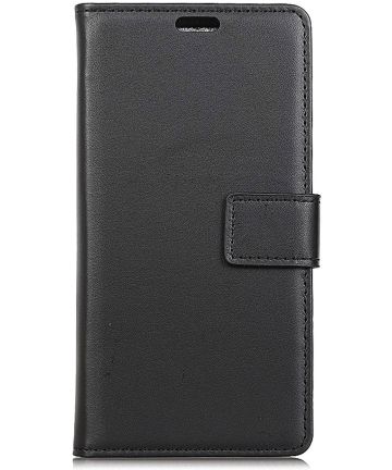 Samsung Galaxy A6 Lederen Wallet Stand Hoesje Zwart Hoesjes