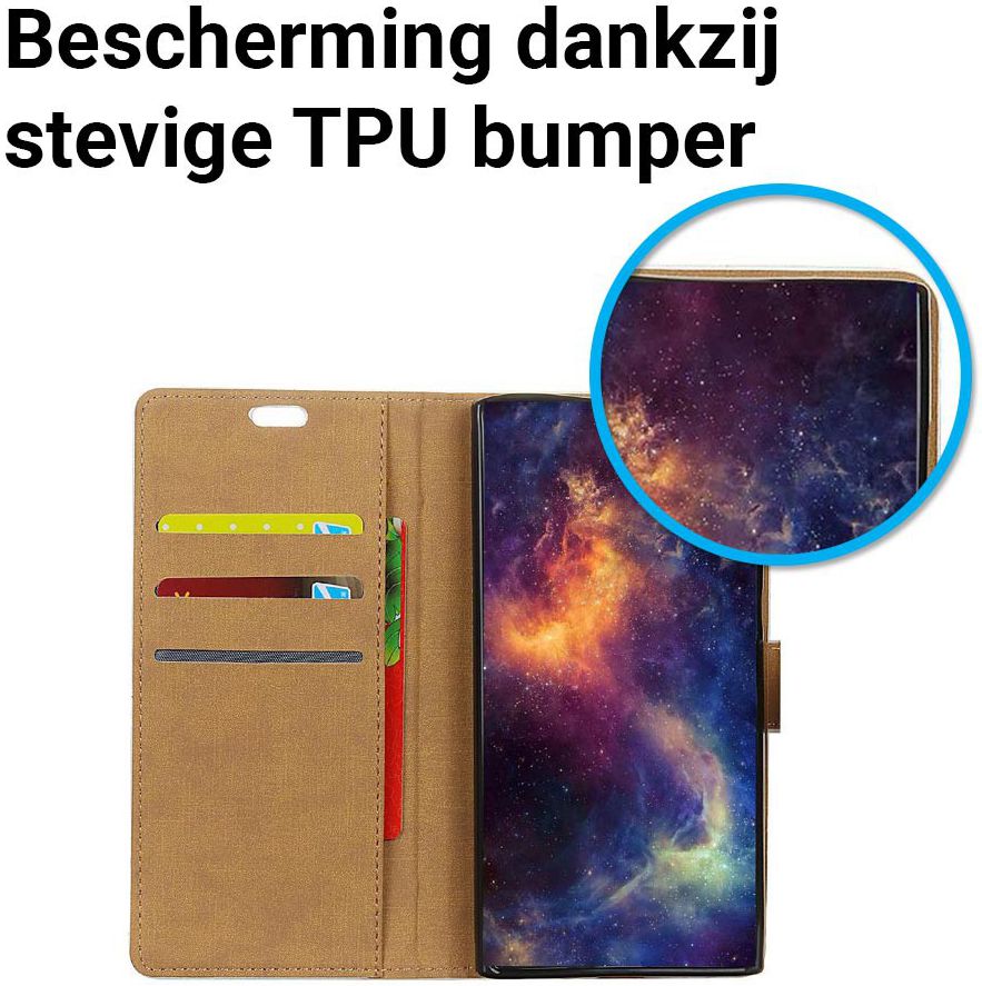 Samsung Galaxy A6 Lederen Wallet Stand Hoesje Zilver afbeelding 5