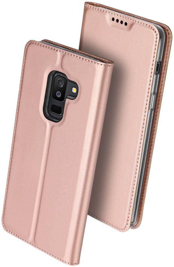 Dux Ducis Book Case Samsung Galaxy A6 Plus Hoesje Roze Goud afbeelding 5