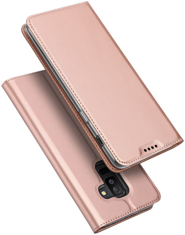 Dux Ducis Book Case Samsung Galaxy A6 Plus Hoesje Roze Goud afbeelding 6