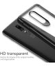 OnePlus 6 Hybride Back Cover Hoesje Transparant / Zwart